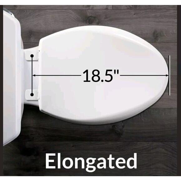 Mayfair NextStep White Elongated Soft Close Toilet Seat With Child Seat - Picture 5 of 6